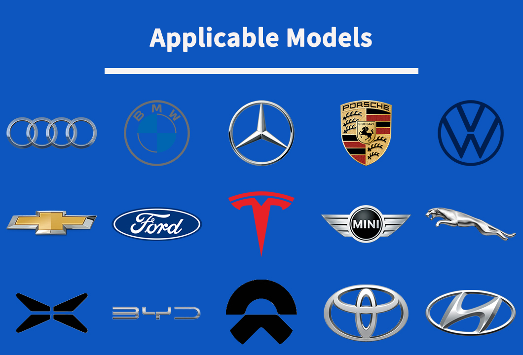 Applicable car models of EV Chargers